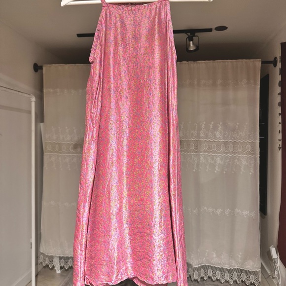 Silk high-neck mini dress x - Picture 3 of 5